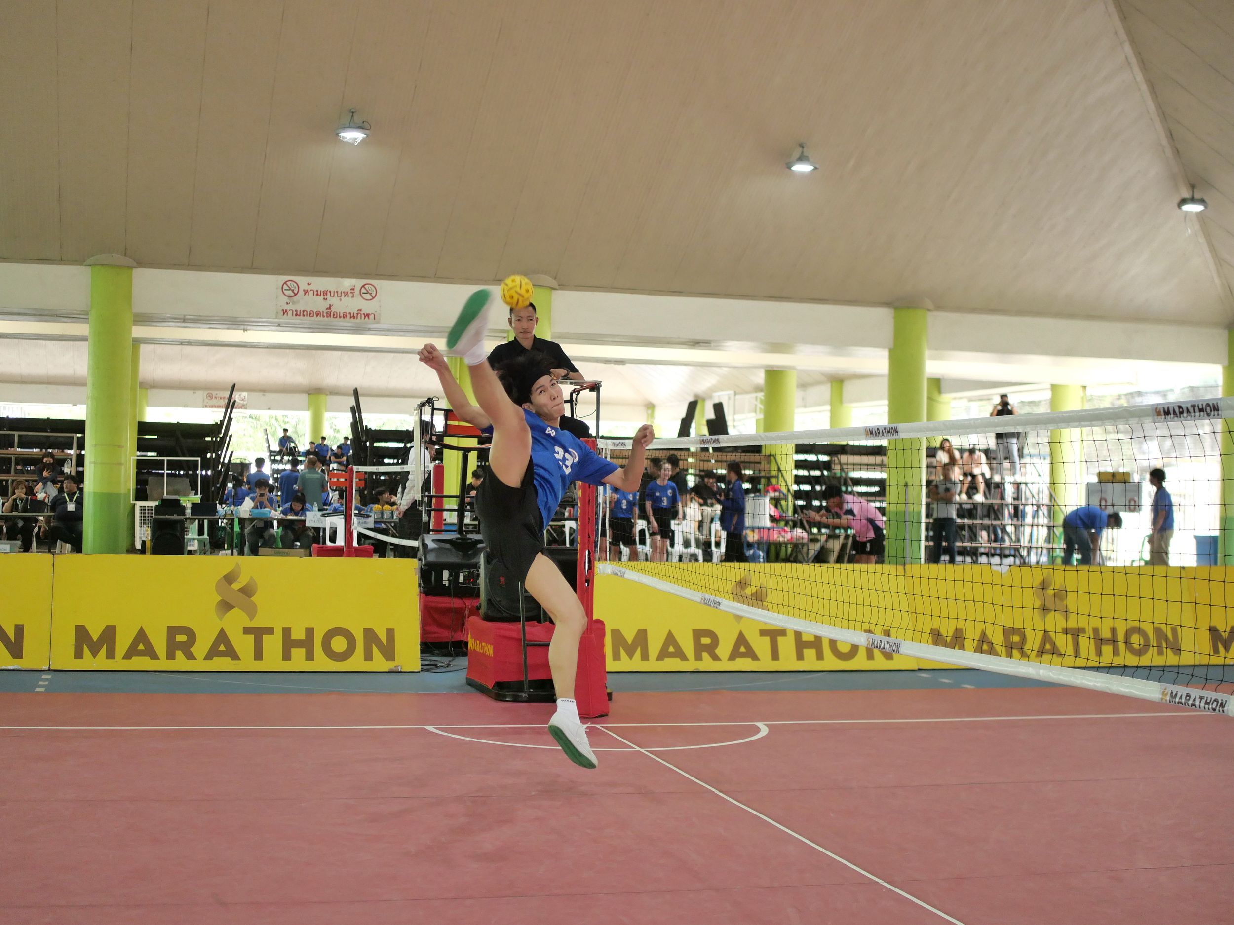 ภาพบรรยากาศการแข่งขันเซปักตะกร้อ “ธัญบุรีเกมส์” วันที่ 18 พฤศจิกายน 2568 รอบบ่าย