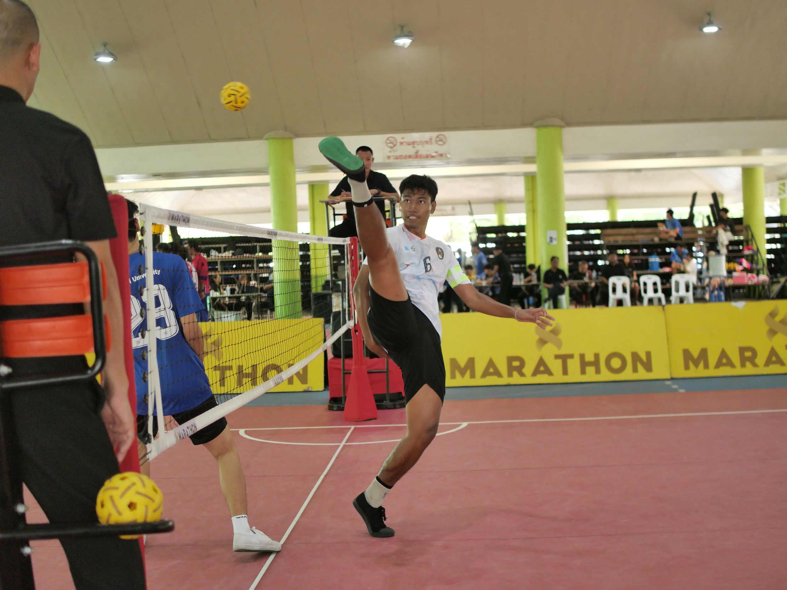 ภาพบรรยากาศการแข่งขันเซปักตะกร้อ “ธัญบุรีเกมส์” วันที่ 18 พฤศจิกายน 2568 รอบบ่าย