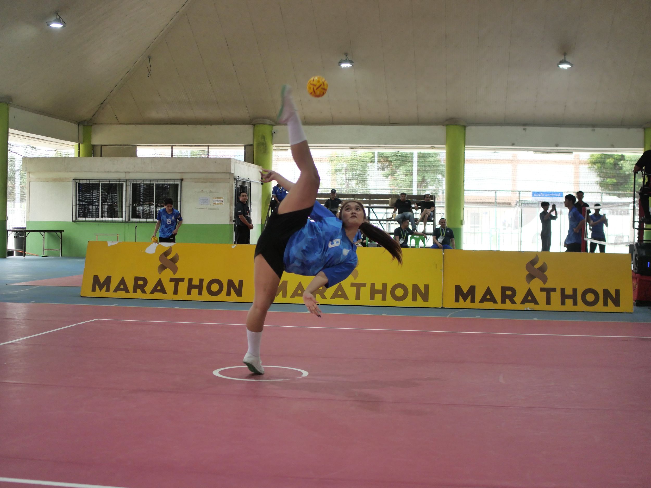 ภาพบรรยากาศการแข่งขันเซปักตะกร้อ “ธัญบุรีเกมส์” วันที่ 18 พฤศจิกายน 2568 รอบบ่าย