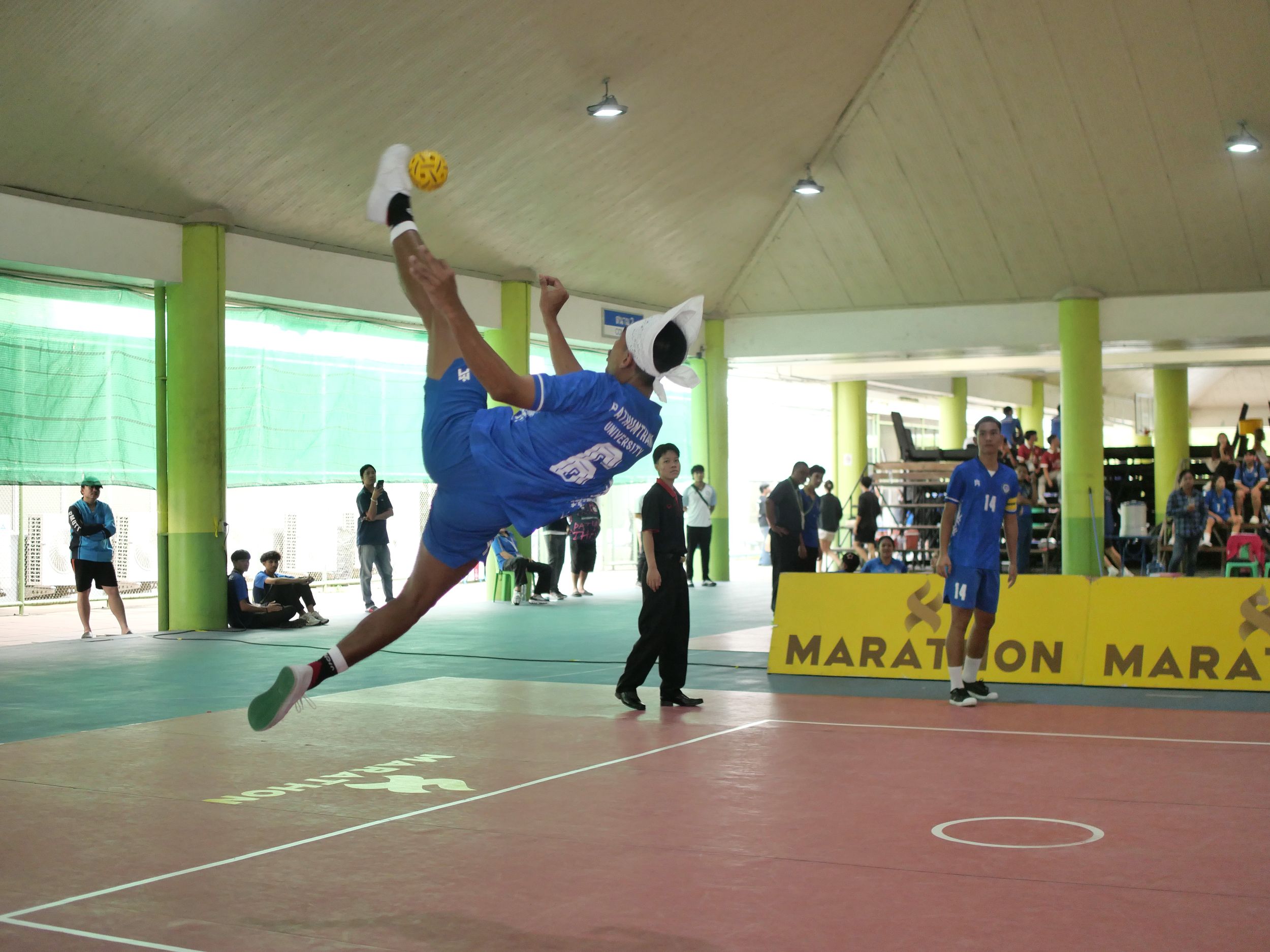 ภาพบรรยากาศการแข่งขันเซปักตะกร้อ “ธัญบุรีเกมส์” วันที่ 18 พฤศจิกายน 2568 รอบบ่าย