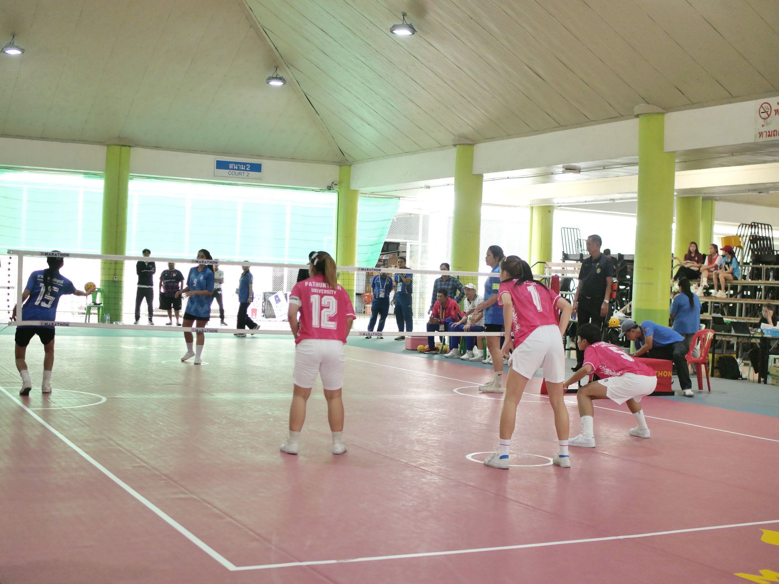 ภาพบรรยากาศการแข่งขันเซปักตะกร้อ “ธัญบุรีเกมส์” วันที่ 18 พฤศจิกายน 2568 รอบบ่าย