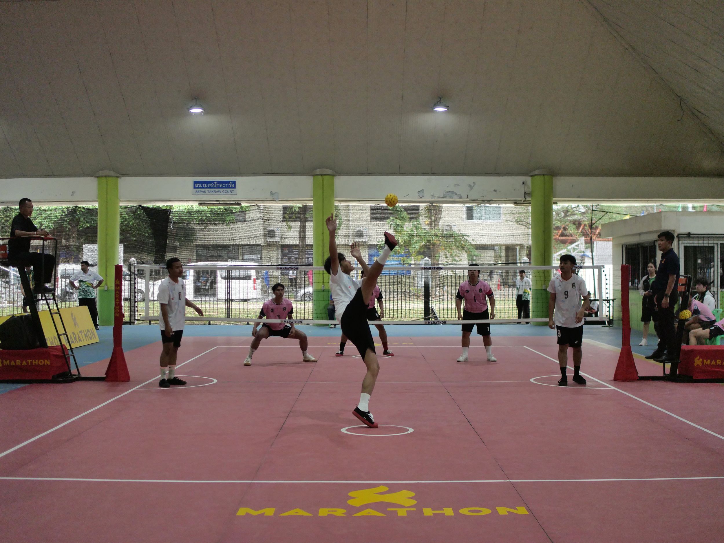 ภาพบรรยากาศการแข่งขันเซปักตะกร้อ “ธัญบุรีเกมส์” วันที่ 18 พฤศจิกายน 2568 รอบบ่าย