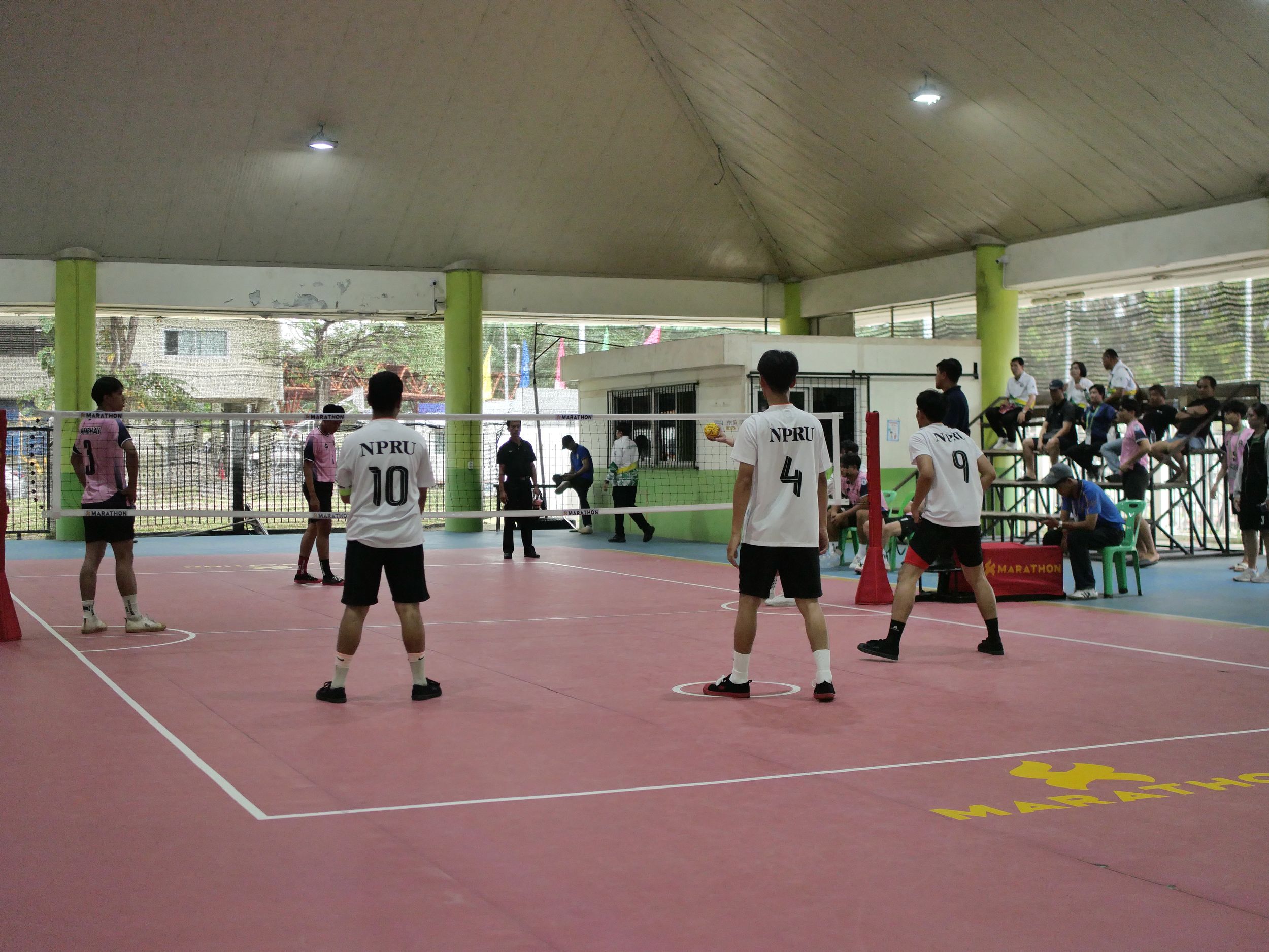 ภาพบรรยากาศการแข่งขันเซปักตะกร้อ “ธัญบุรีเกมส์” วันที่ 18 พฤศจิกายน 2568 รอบบ่าย