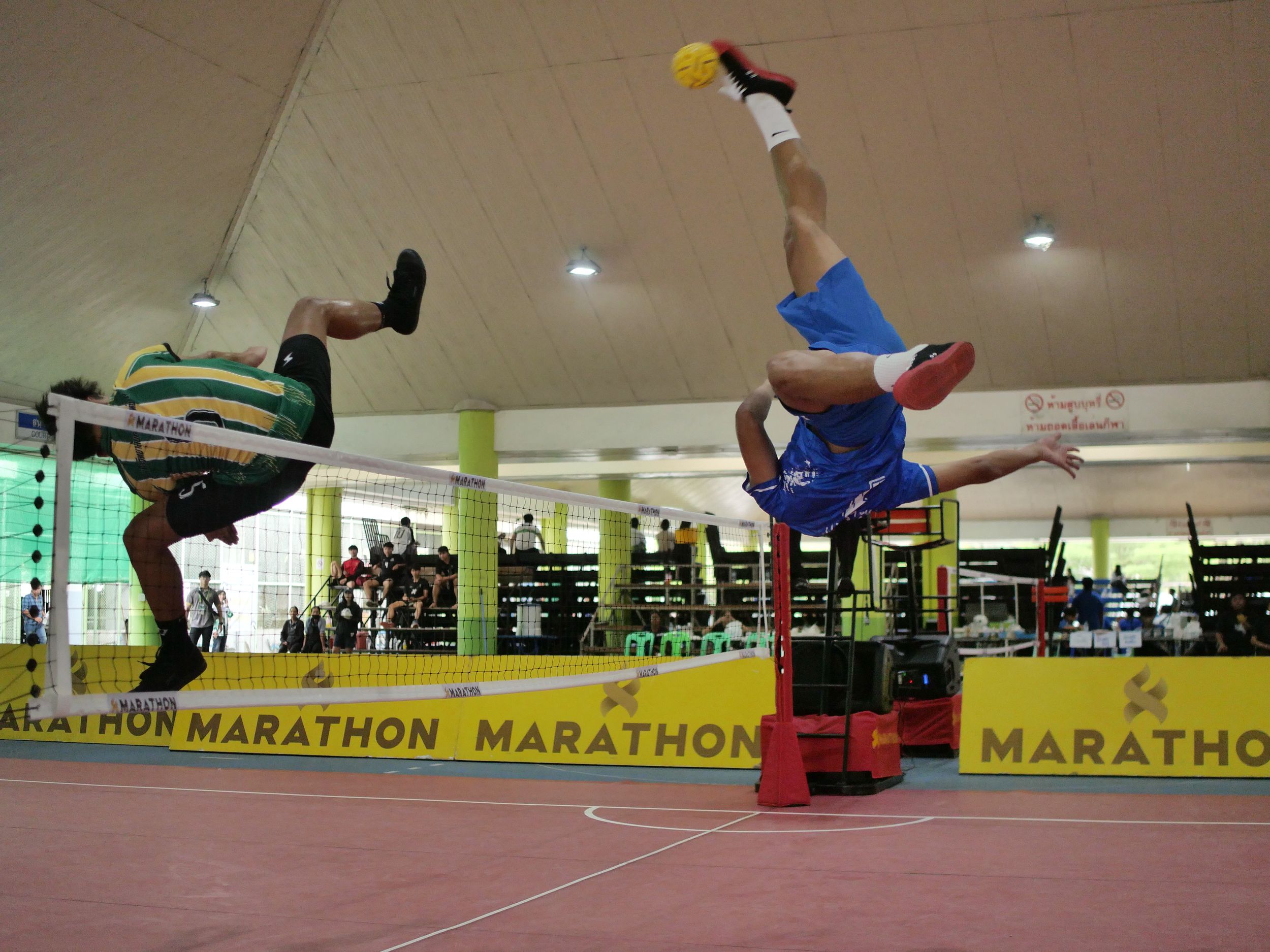 ภาพบรรยากาศการแข่งขันเซปักตะกร้อ “ธัญบุรีเกมส์” วันที่ 18 พฤศจิกายน 2568 รอบบ่าย