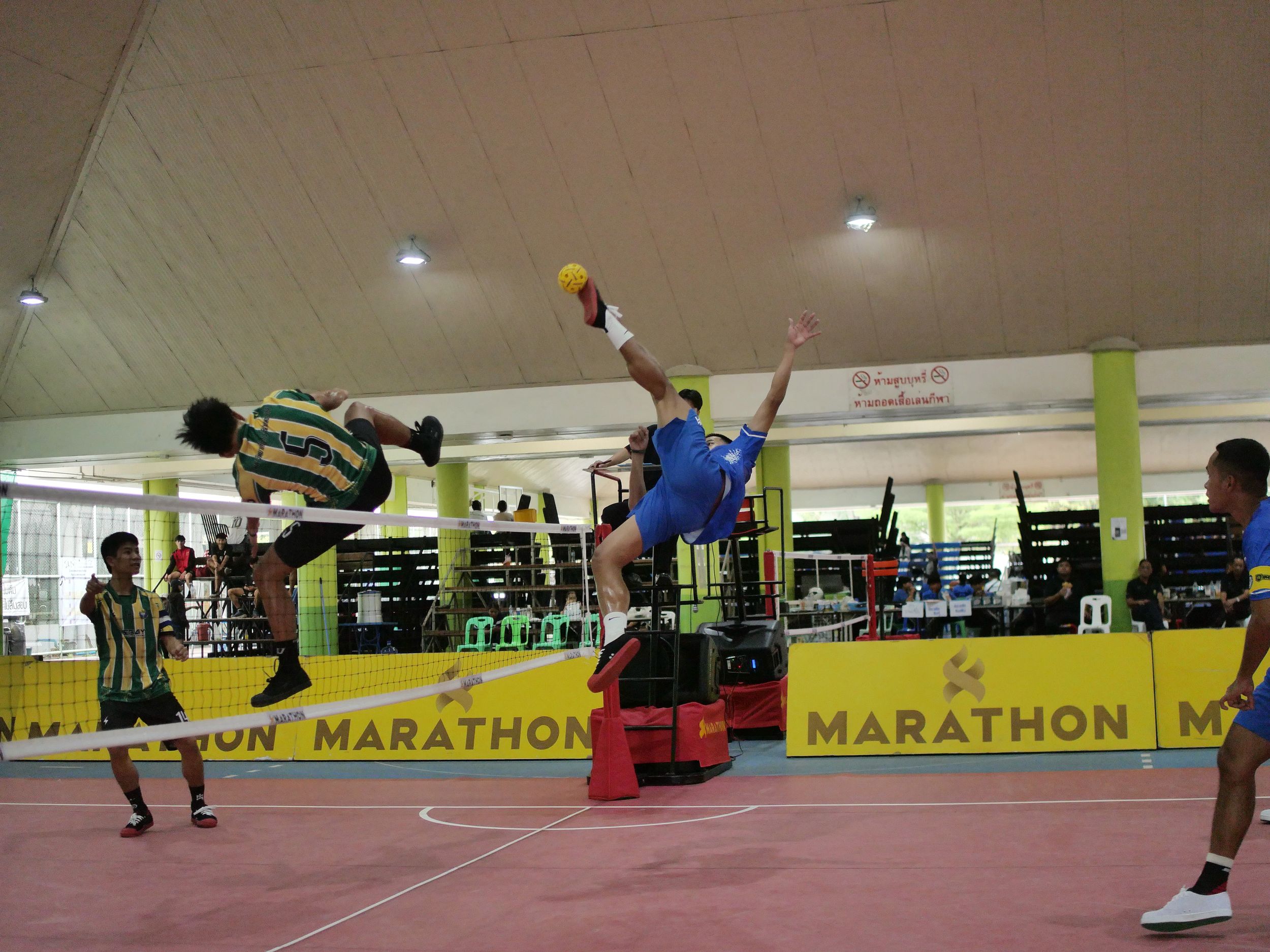 ภาพบรรยากาศการแข่งขันเซปักตะกร้อ “ธัญบุรีเกมส์” วันที่ 18 พฤศจิกายน 2568 รอบบ่าย