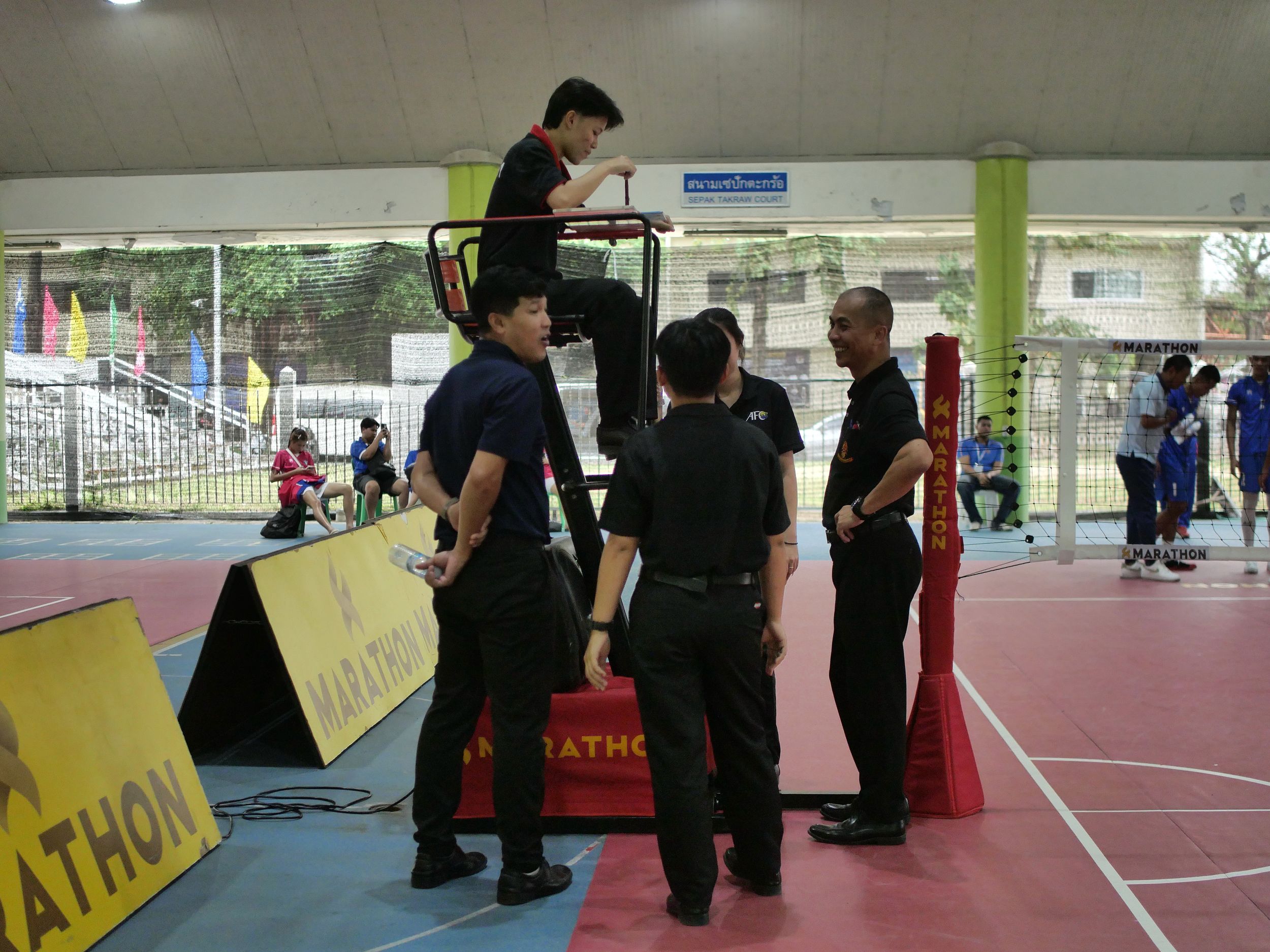 ภาพบรรยากาศการแข่งขันเซปักตะกร้อ “ธัญบุรีเกมส์” วันที่ 18 พฤศจิกายน 2568 รอบบ่าย