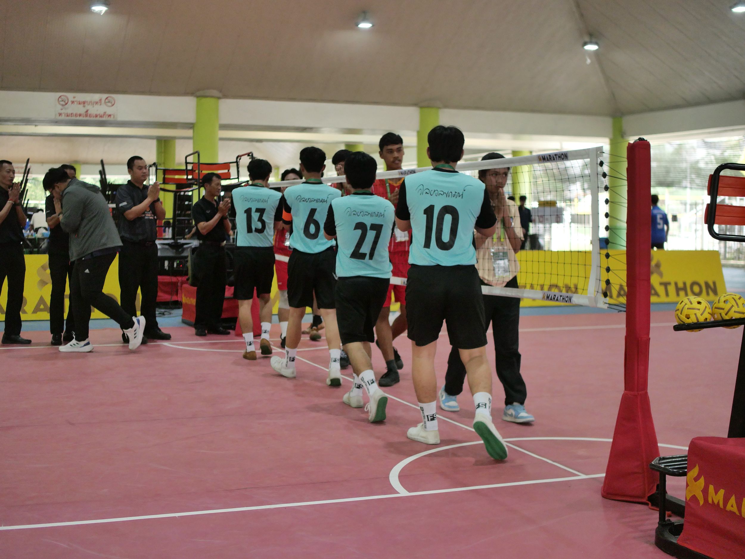 ภาพบรรยากาศการแข่งขันเซปักตะกร้อ “ธัญบุรีเกมส์” วันที่ 18 พฤศจิกายน 2568 รอบบ่าย