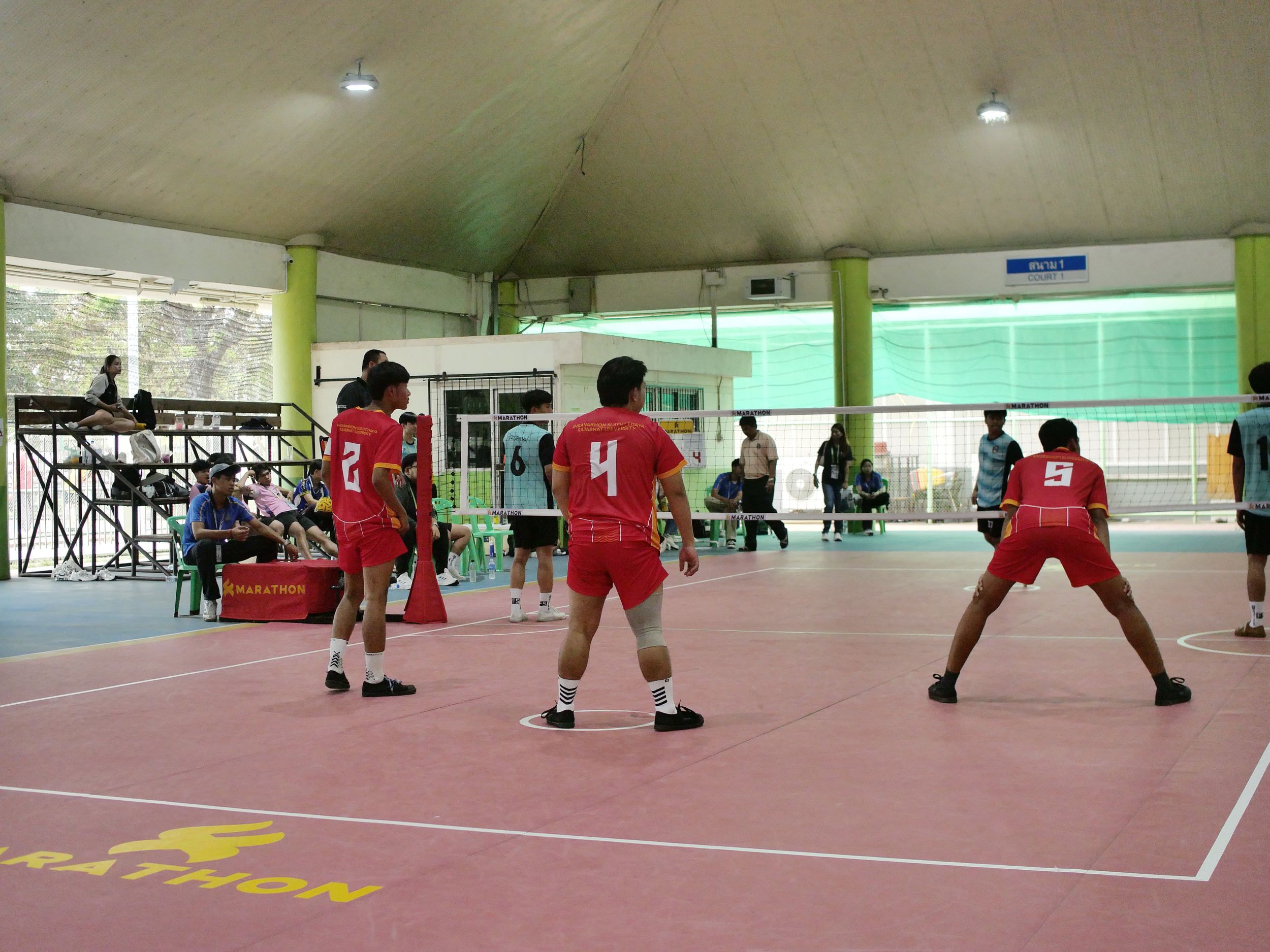 ภาพบรรยากาศการแข่งขันเซปักตะกร้อ “ธัญบุรีเกมส์” วันที่ 18 พฤศจิกายน 2568 รอบบ่าย